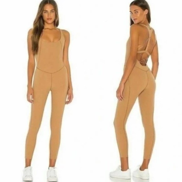 Free People Pants - Free People Nirvana Now One Piece Whispering Forest strappy back Large